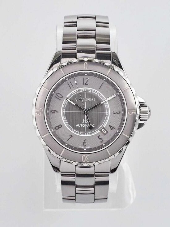 Chanel Gunmetal J12 Titanium Ceramic 41mm Chromatic Automatic Watch main image 6